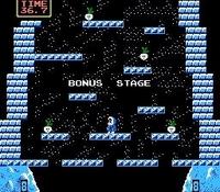 une photo d'Ã©cran de Ice Climber sur Nintendo Nes